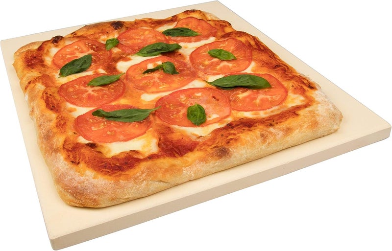 CucinaPro Rectangular Pizza Stone - Professional Grade Baking Stone for Oven or Grill, XL Size 16" x 14" - Image 1